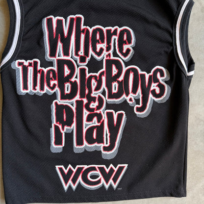 Vintage WCW “Where The Big Boys Play!” Mesh Sleeveless Tee