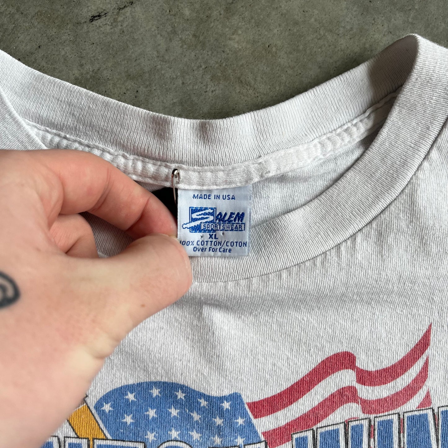 Vintage Bill Clinton Gore 1992 Salem Sportswear T Shirt