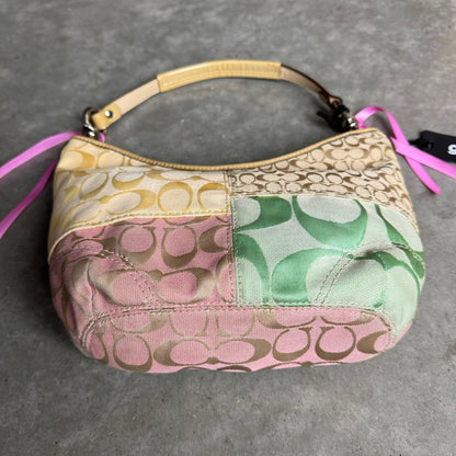 Y2K Coach Rare Spring Patchwork Mini Hobo