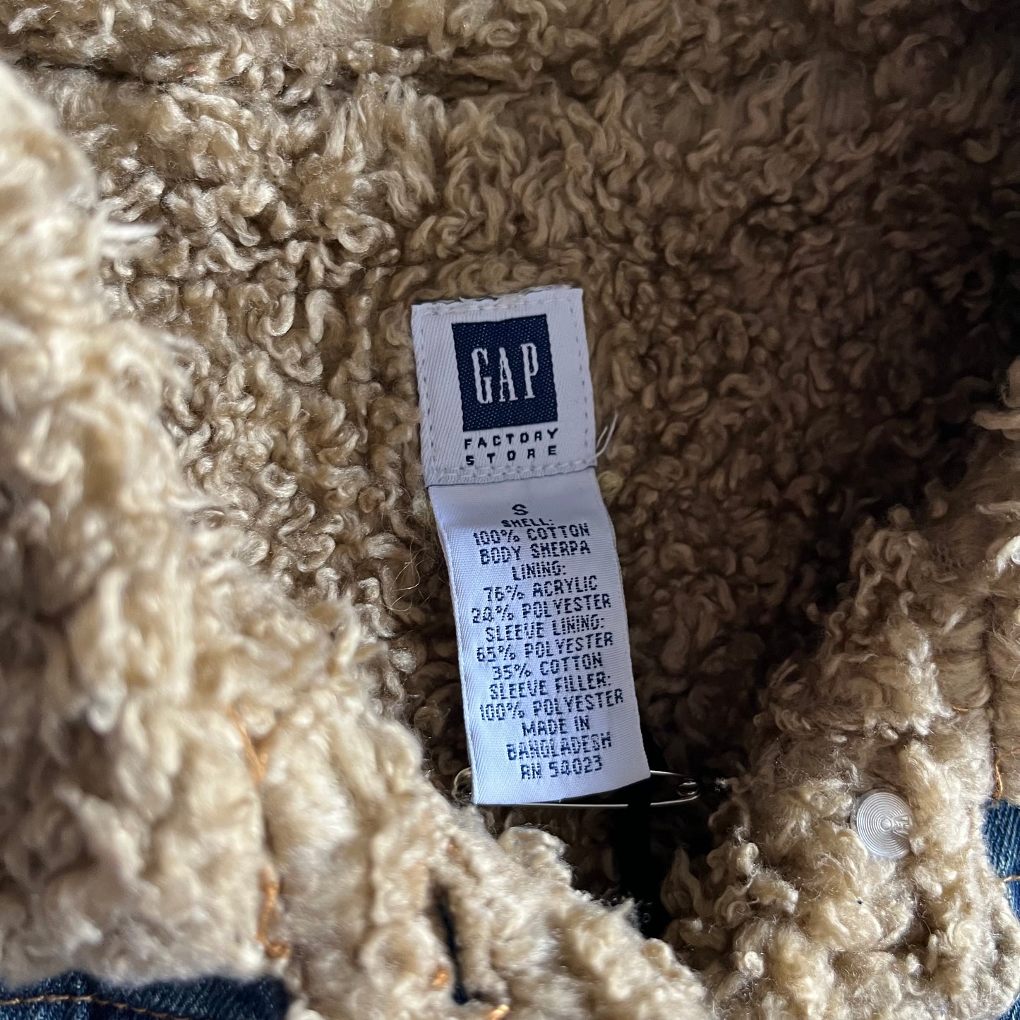 Women’s Y2K Gap Sherpa Lined Denim Jacket