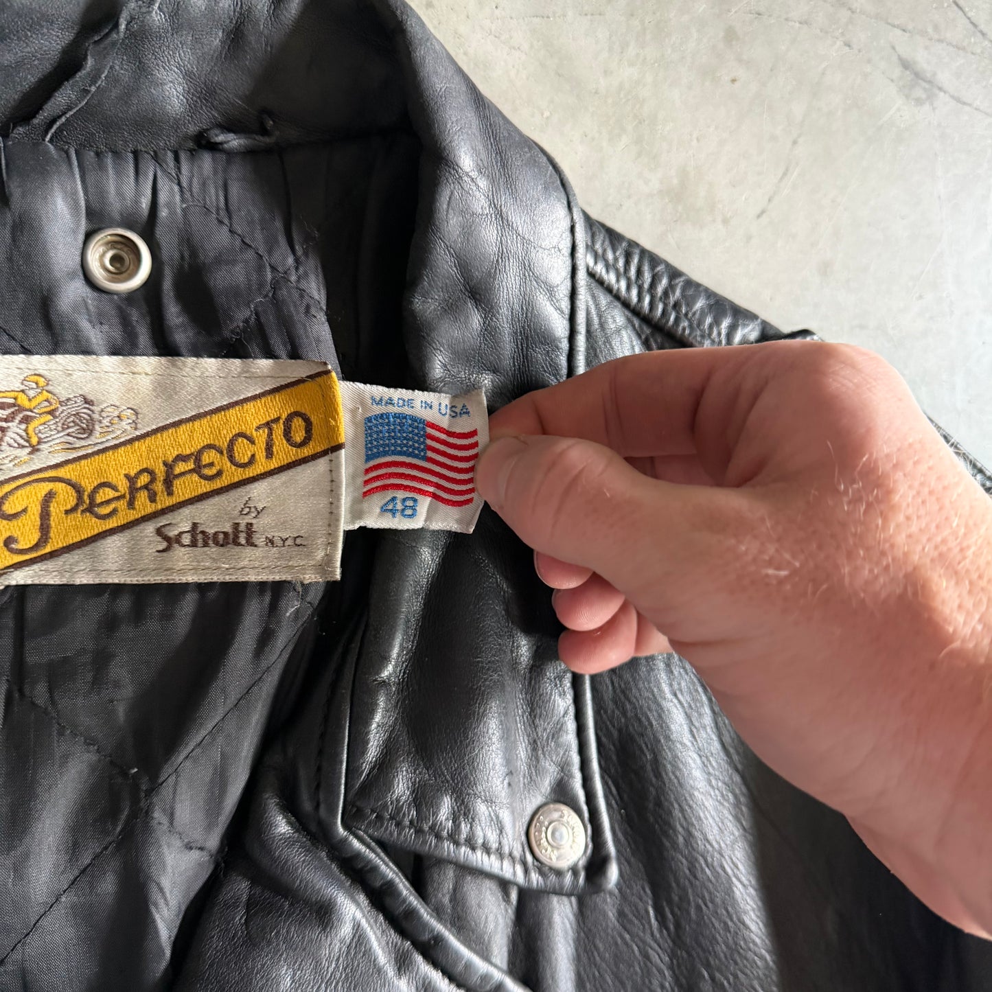Vintage Schott Perfecto Leather Motorcycle Jacket