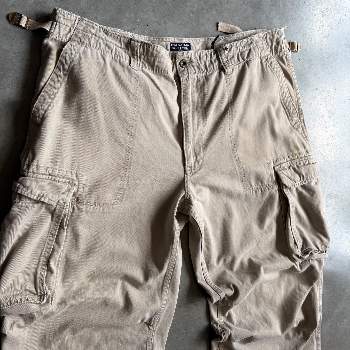 Y2K Polo Jeans Co Ralph Lauren Khaki Cargo Pants