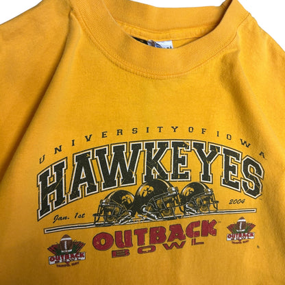 Y2K Iowa Hawkeyes Outback Bowl Yellow Longsleeve