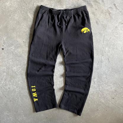 Y2K Iowa Hawkeyes Open Leg Sweatpants