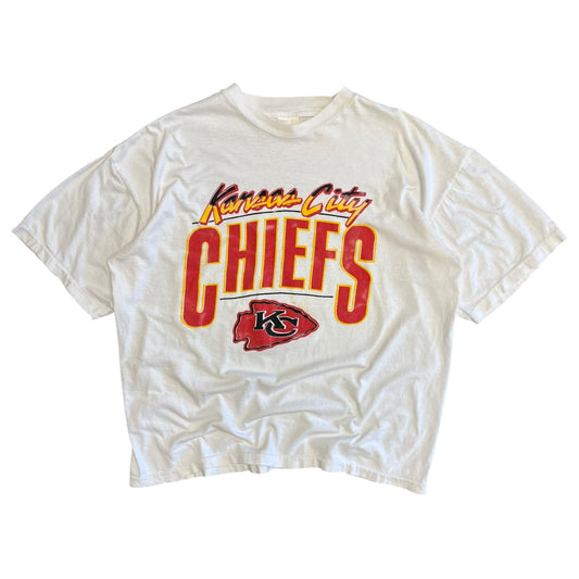 Vintage Kansas City Chiefs Faded Spell-Out Logo Tee