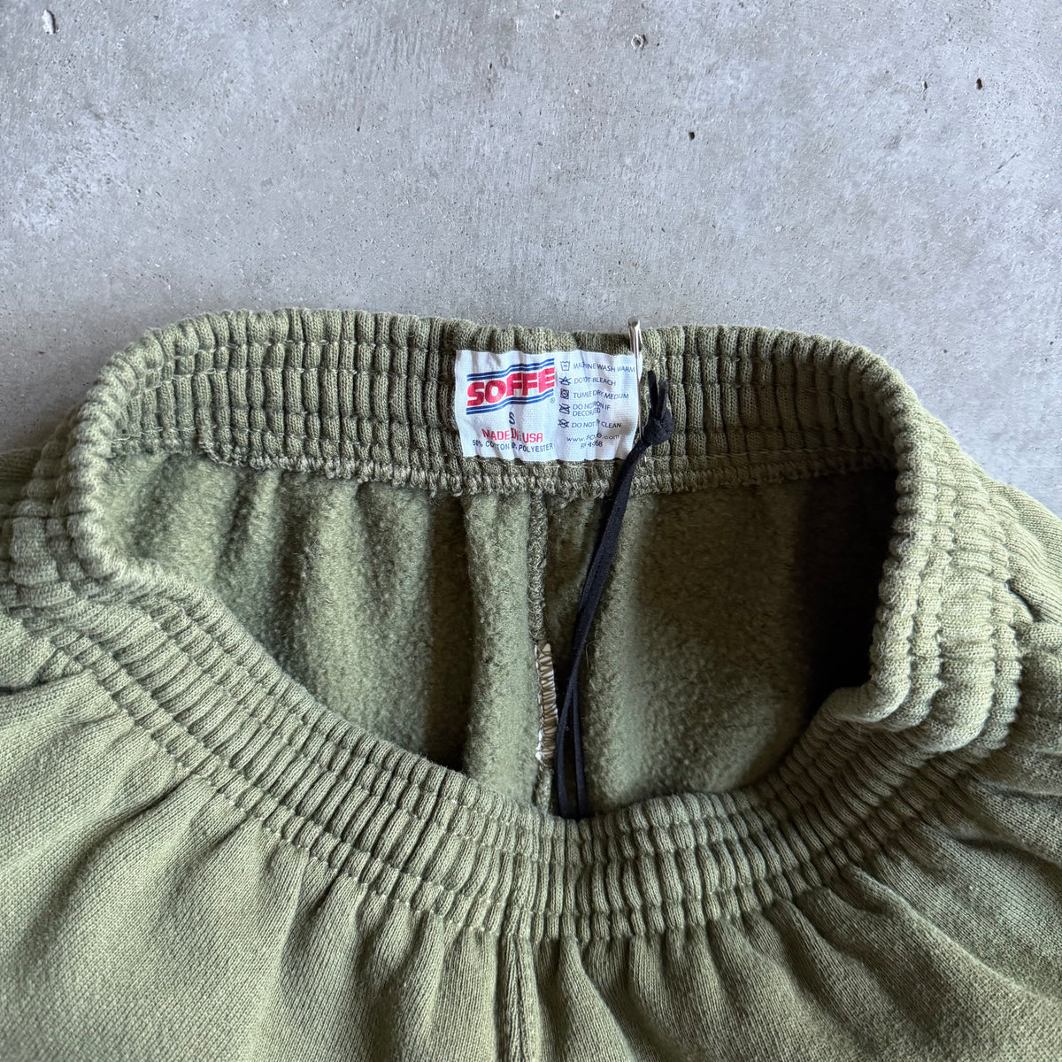 Y2K USMC Eagle Crest Army Green Sweatpants