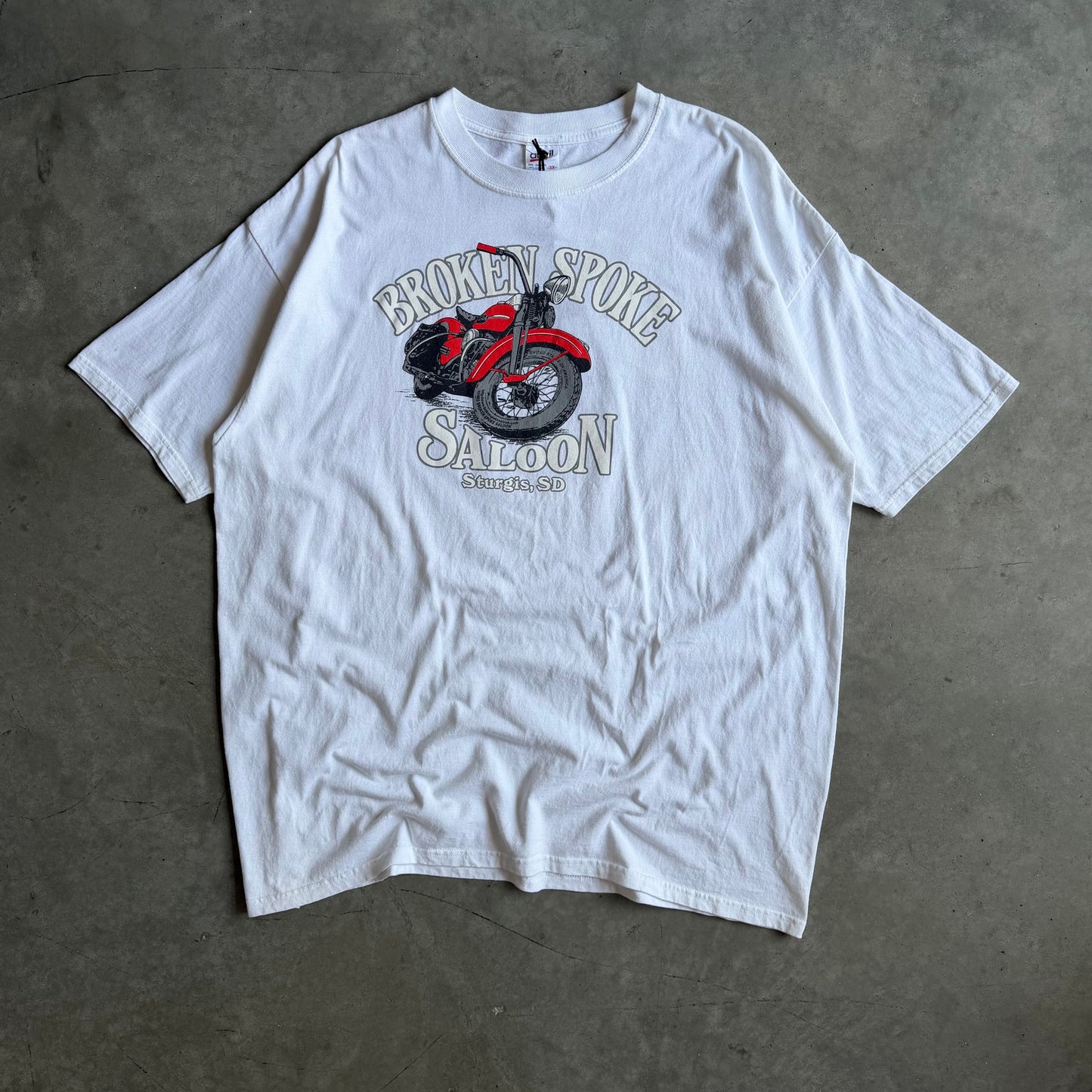 Vintage Sturgis Broken Spoke Saloon Motorcycle Tee