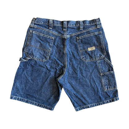 Y2K Wrangler Dark Wash Carpenter Jorts