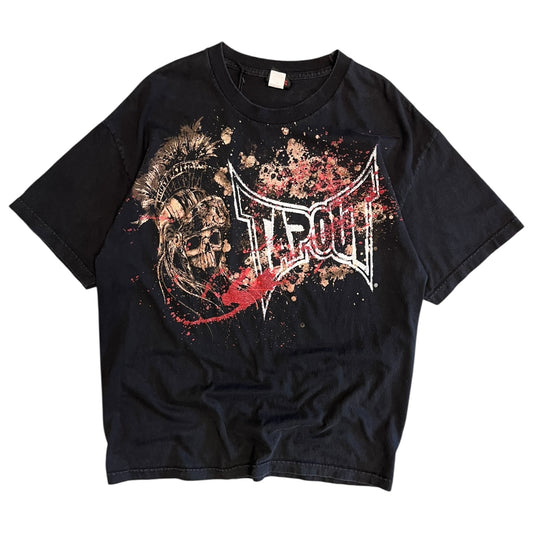 Y2K Skull Black And Red Tapout Tee
