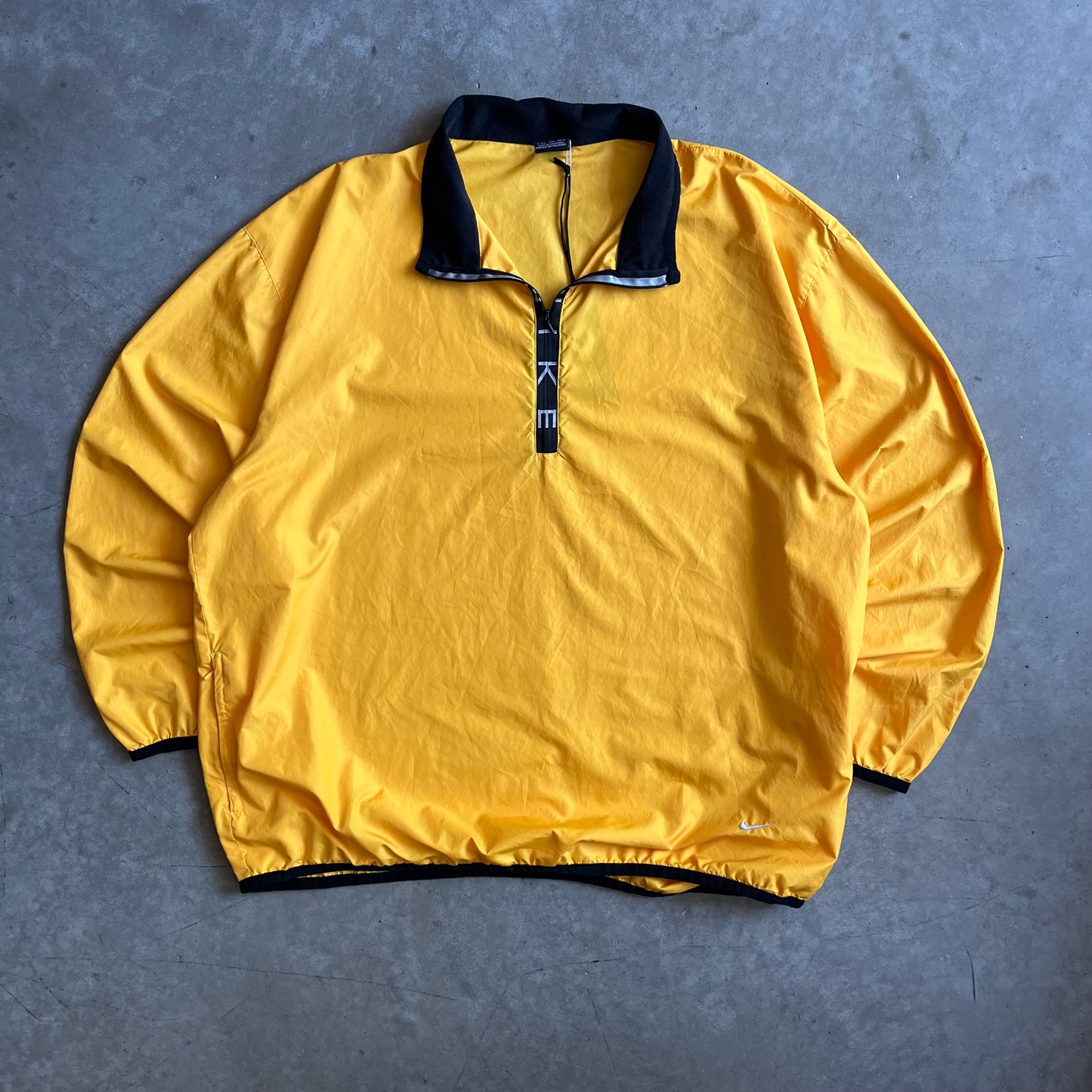Vintage Nike Gold Quarter Zip Windbreaker