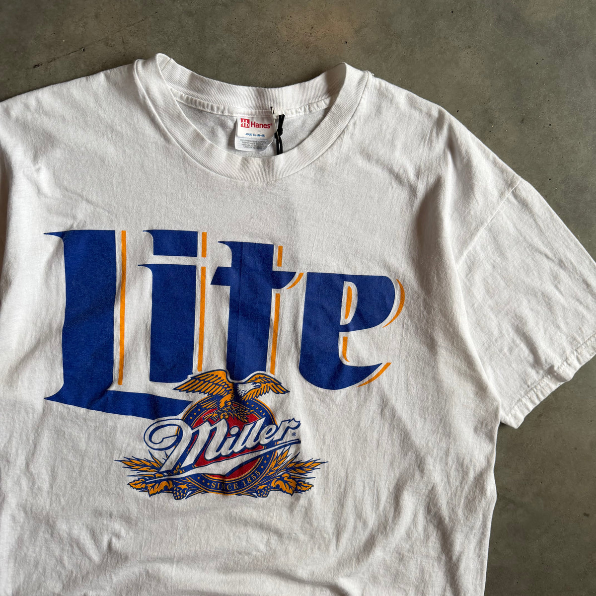 Vintage Miller Lite Big Logo Beer Tee