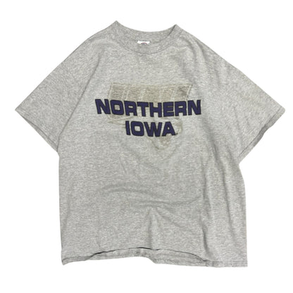 Y2K Northern Iowa Panthers Purple Spell-Out Tee