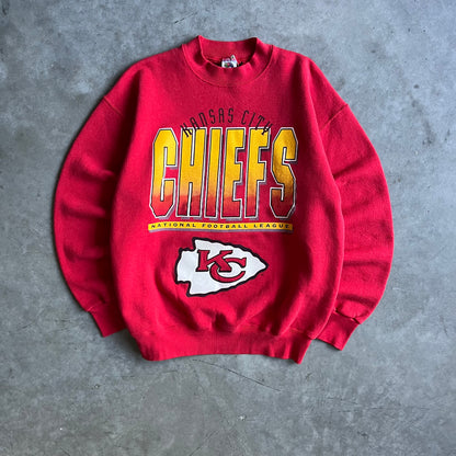 Vintage Kansas City Chiefs Ombré Spell-Out Sweatshirt