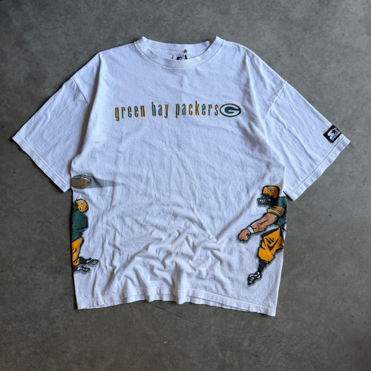 Vintage Starter Green Bay Packers “Mid-Pass” Side Graphic Tee