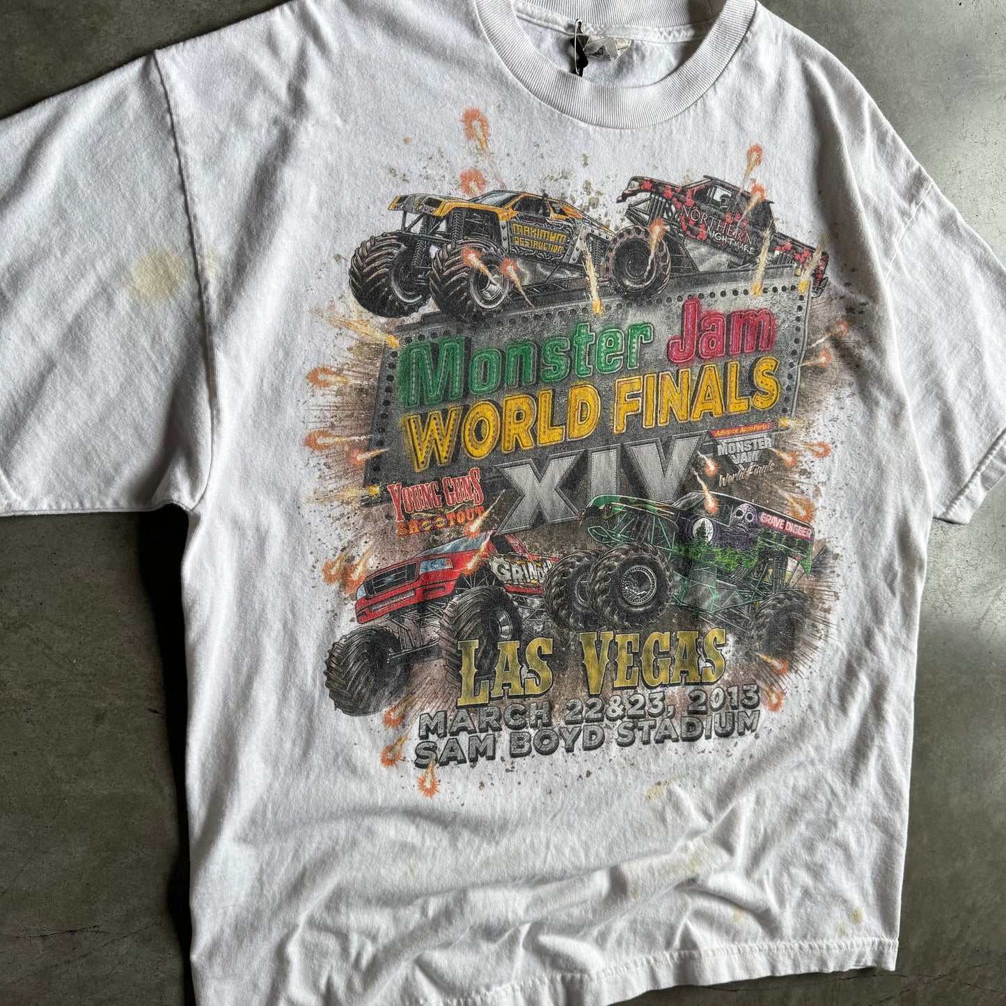 Y2K Monster Jam World Finals Big Graphic Tee