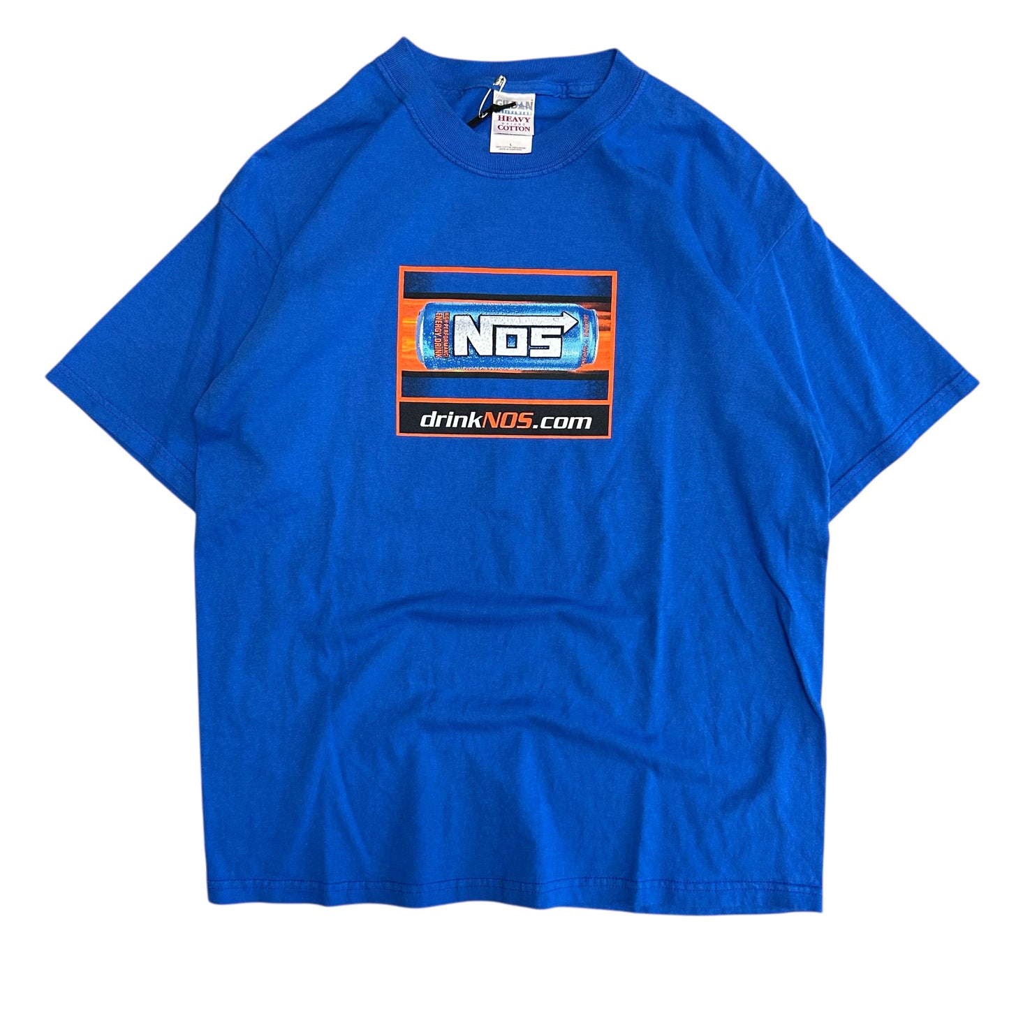Y2K NOS Energy Drink Can “drinkNOS.com” Tee