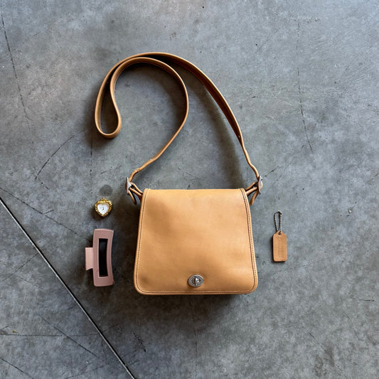 Coach Legacy Companion Flap Bag Light Tan