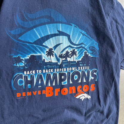 Vintage NFL Superbowl XXXIII Denver Broncos Champions Tee