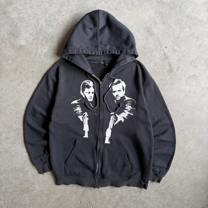 Vintage Boondock Saints Black Graphic Zip Up