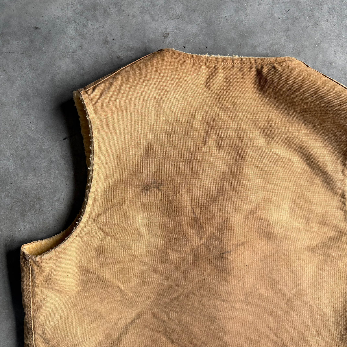 Vintage Carhartt ‘VS6’ Brown Sherpa Lined Duck Canvas Vest