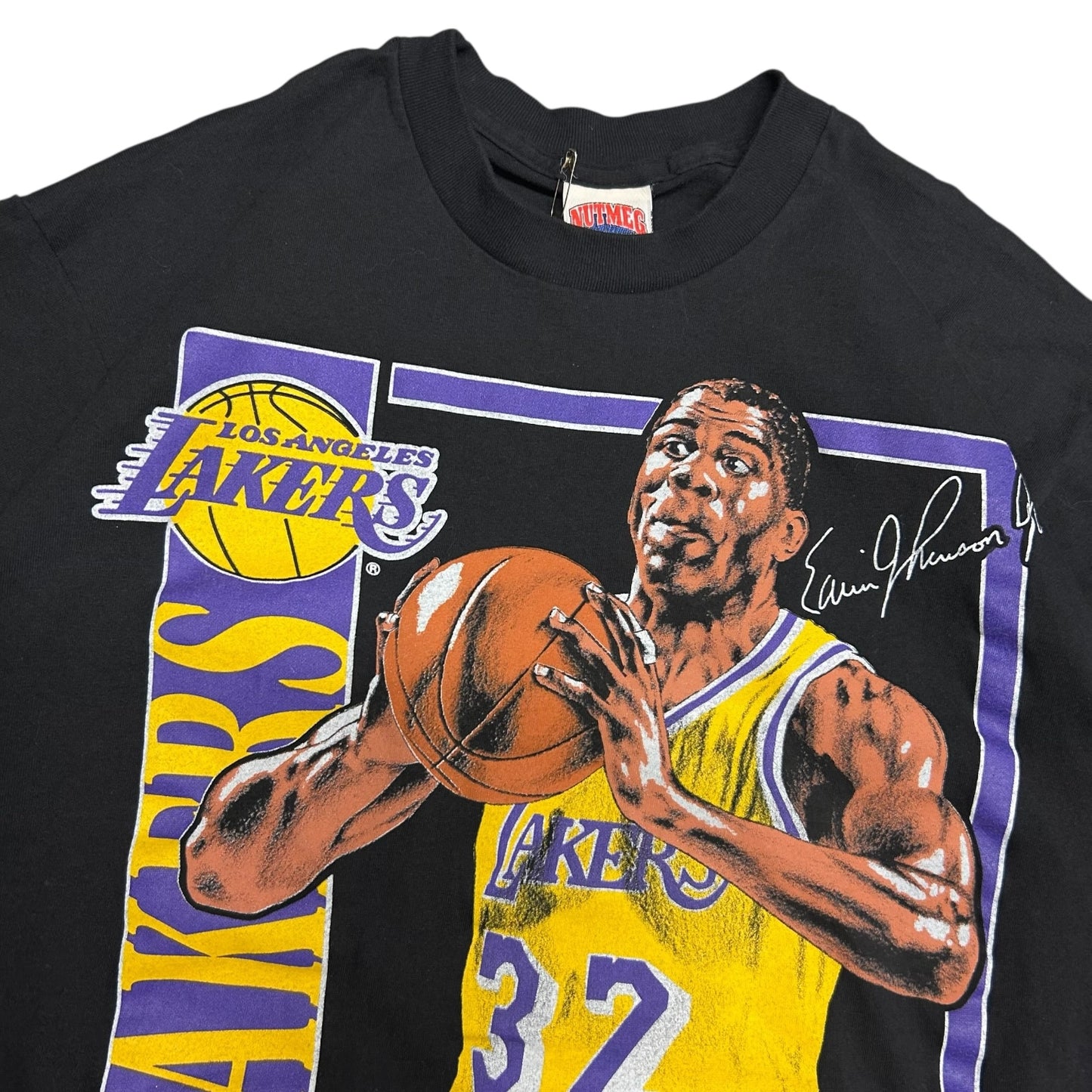 Vintage Nutmeg Magic Johnson Player Card Tee
