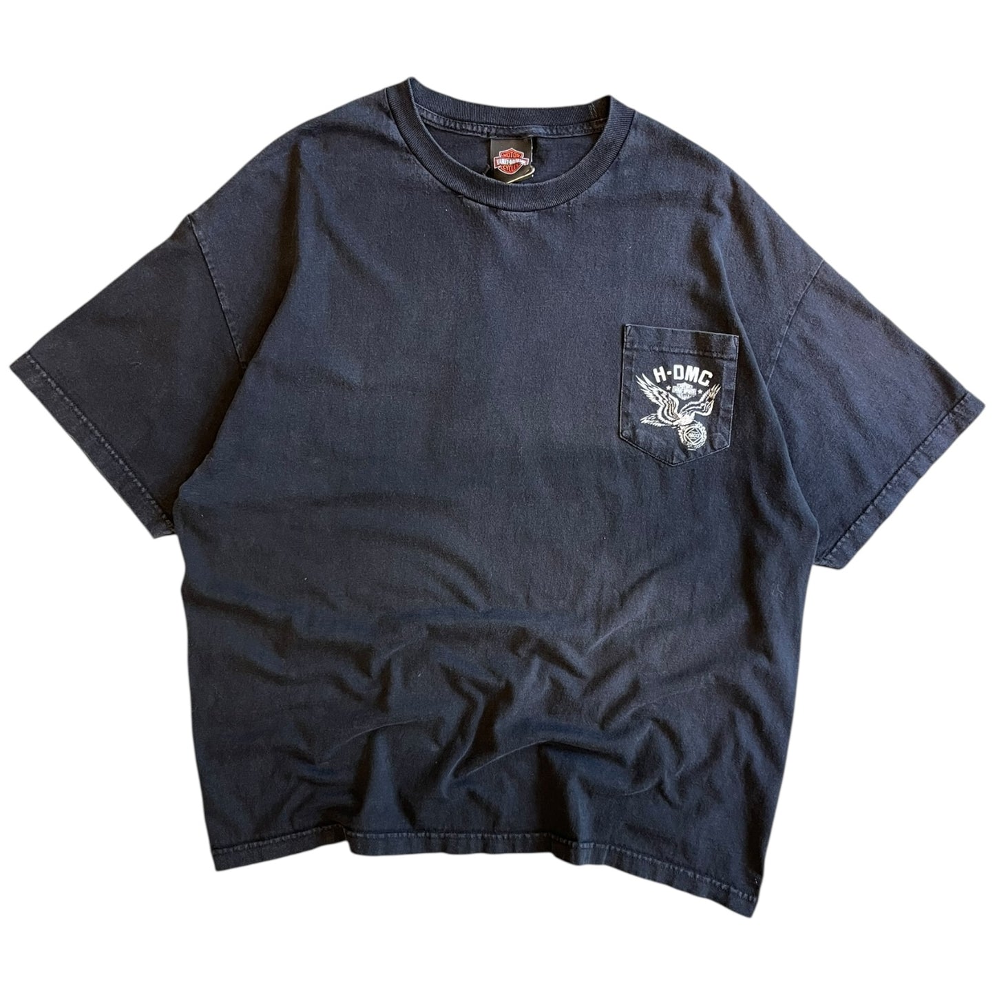 Y2K Harley Davidson Burleson Texas Pocket T Shirt
