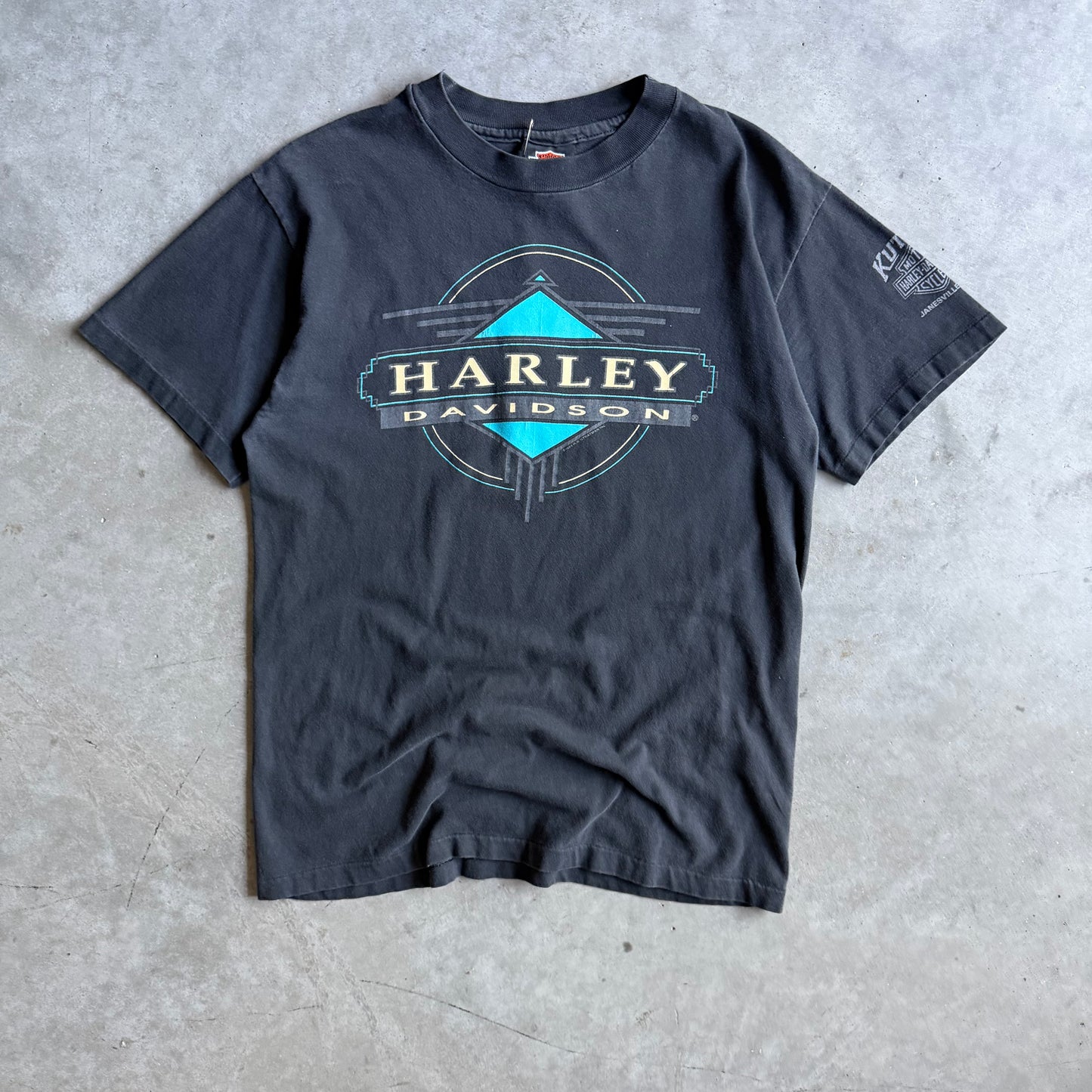 Vintage Harley Davidson Native Logo Tee