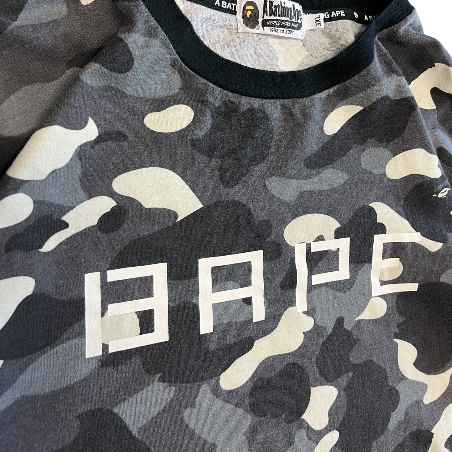 A Bathing Ape BAPE Space Camo 2 Layer T Shirt