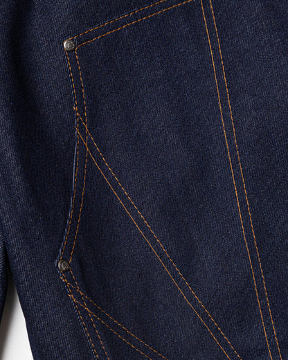 Brigade - Raw Denim Double Knee Shorts - Denim