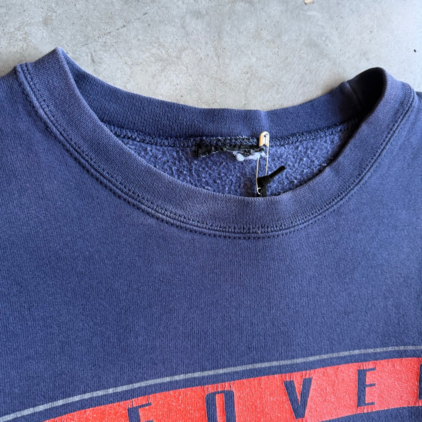 Vintage Denver Broncos Square Print Logo Sweatshirt