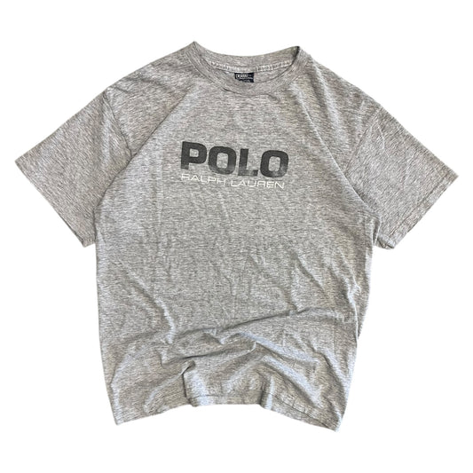 Vintage Polo Ralph Lauren Grey Spell-Out Tee