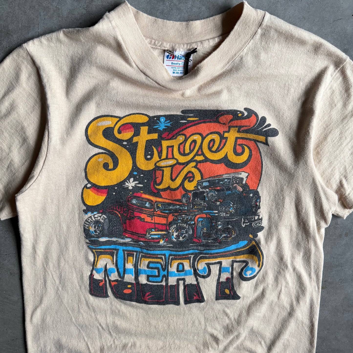 Y2K “Street Is Neat” Hot Rod Racing Tee