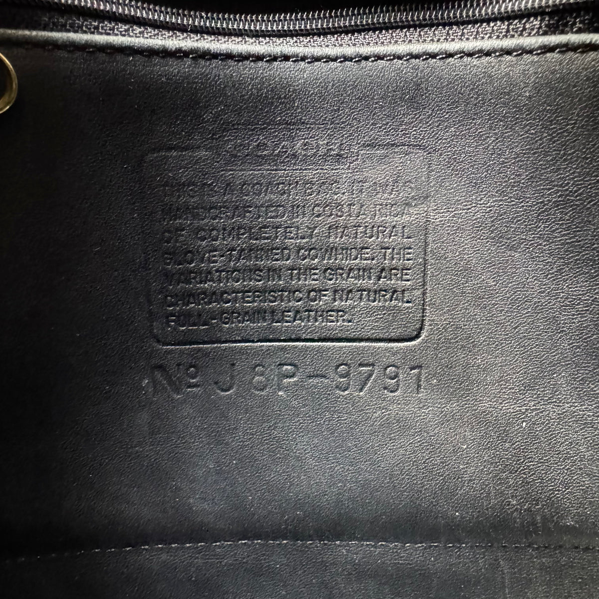 Coach Vintage Black Leather Daypack