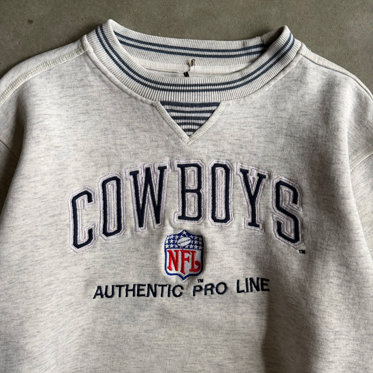 Vintage Logo Athletic Dallas Cowboys NFL Embroidered Sweatshirt