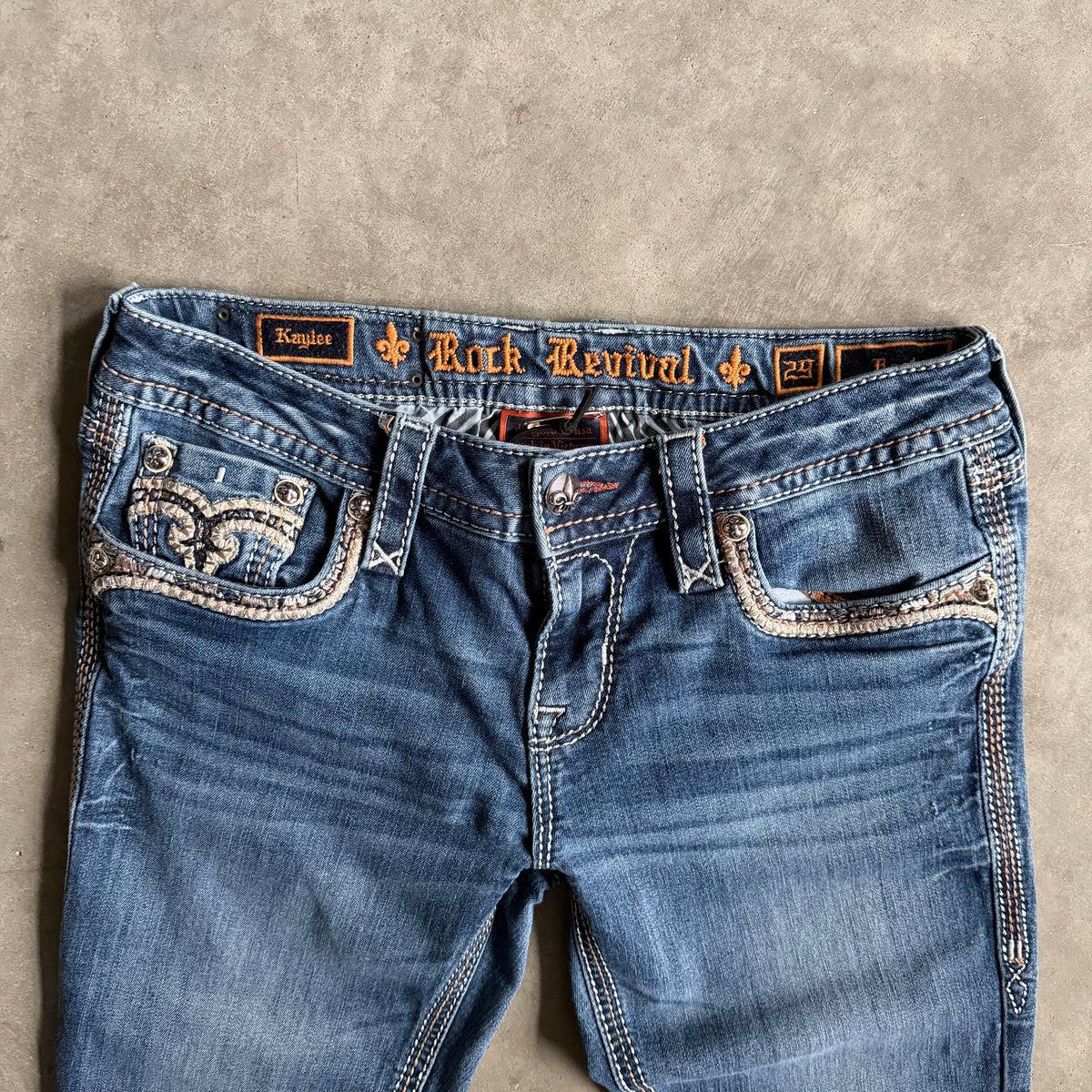 Women’s Y2K Rock Revival Kaylee Boot Cut Flair Jeans