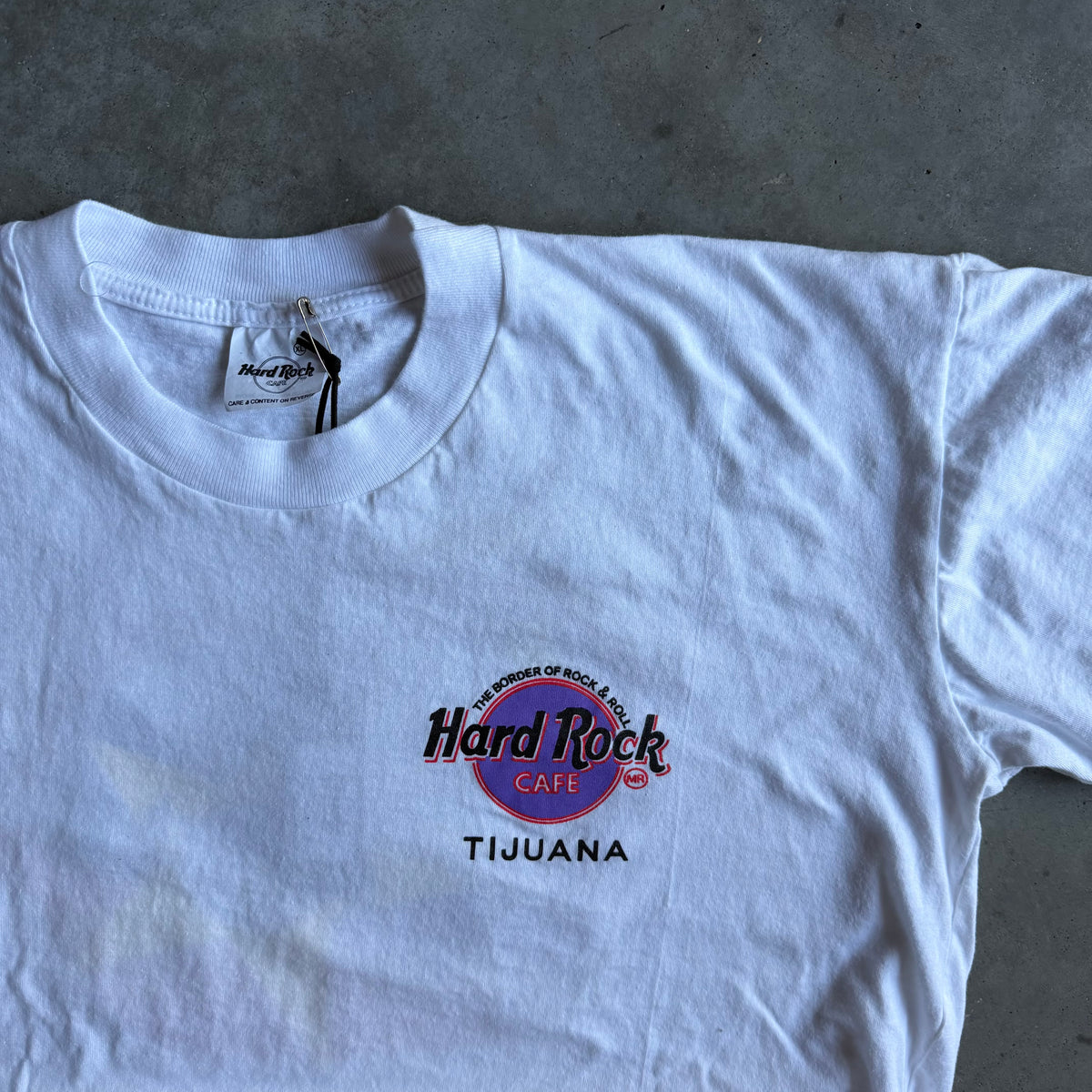 Y2K Hard Rock Cafe Tijuana Color Block Building Tee