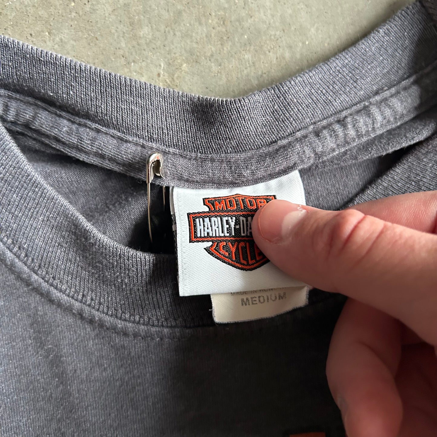 Harley Davidson Full Service Garage Pin Up Girl Tee