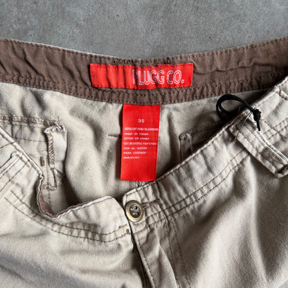 Y2K Plugg Co. khaki Cargo Shorts