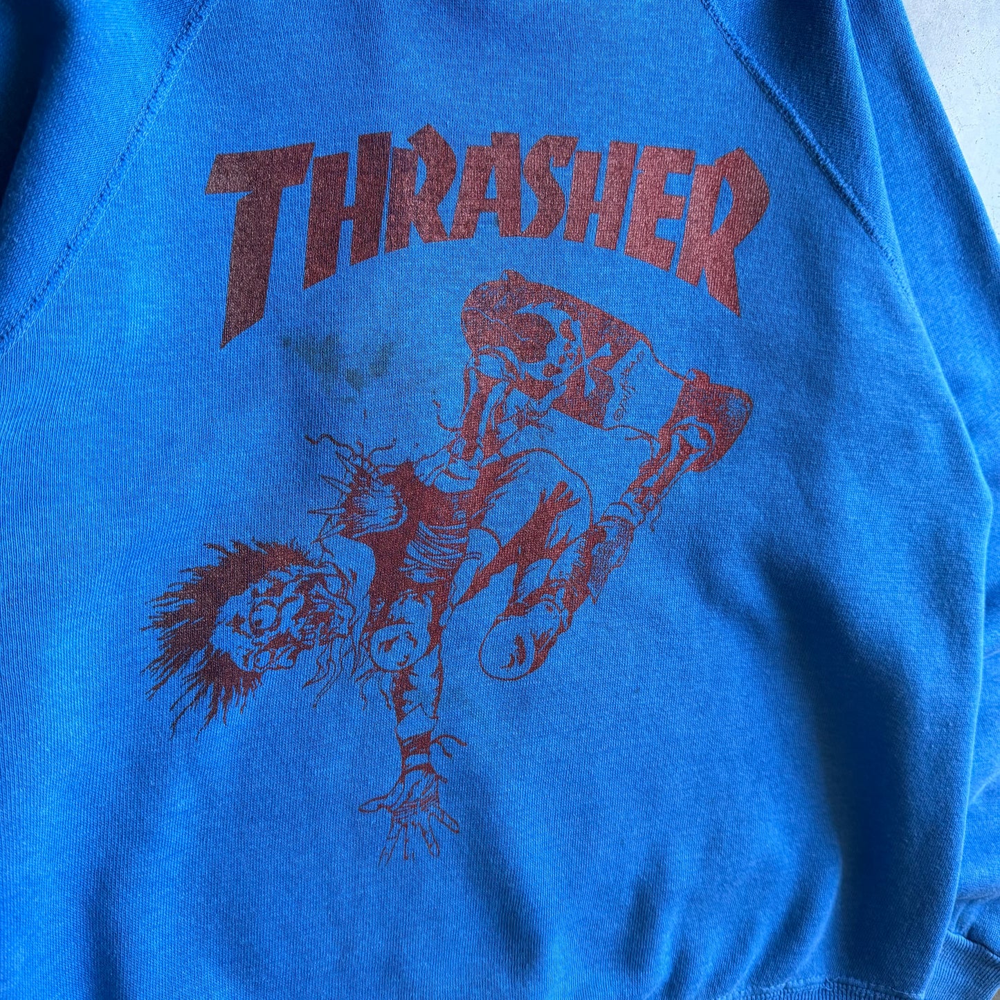 Vintage ‘80s Thrasher Pushead Raglan Sweatshirt