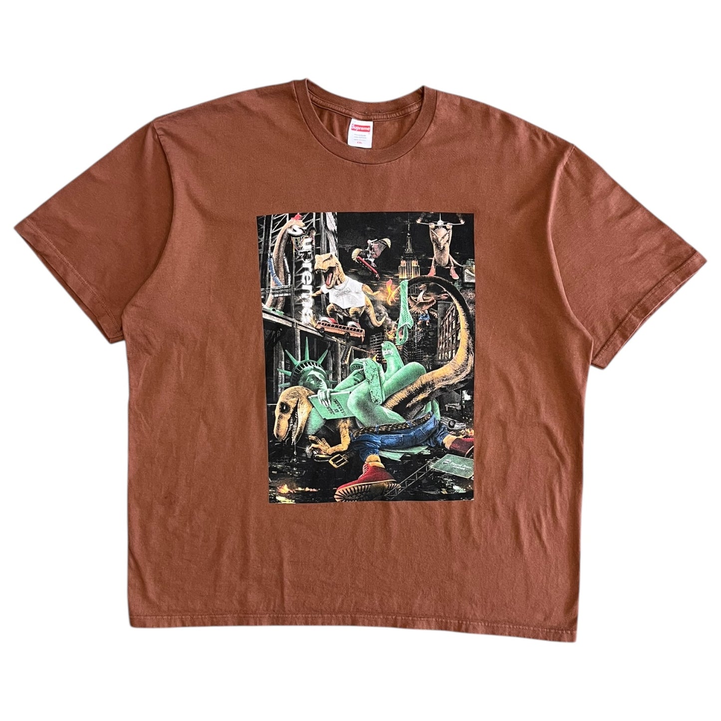 SS23 Supreme T-Rex Tee Brown