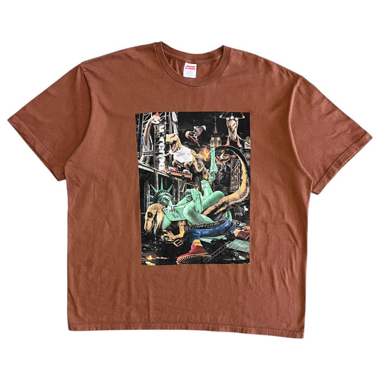 SS23 Supreme T-Rex Tee Brown