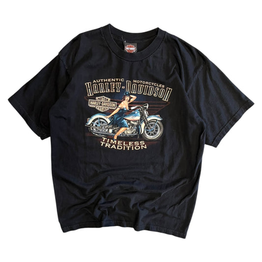 Y2K Harley Davidson “Timeless Tradition” Motorcycle Women Tee