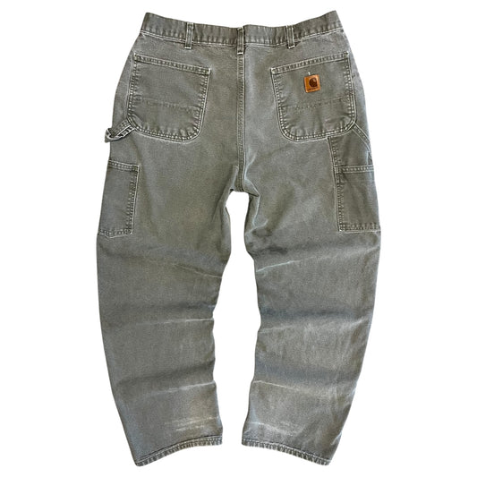 Carhartt ‘B11 MOS’ Moss Green Faded Carpenter Pants