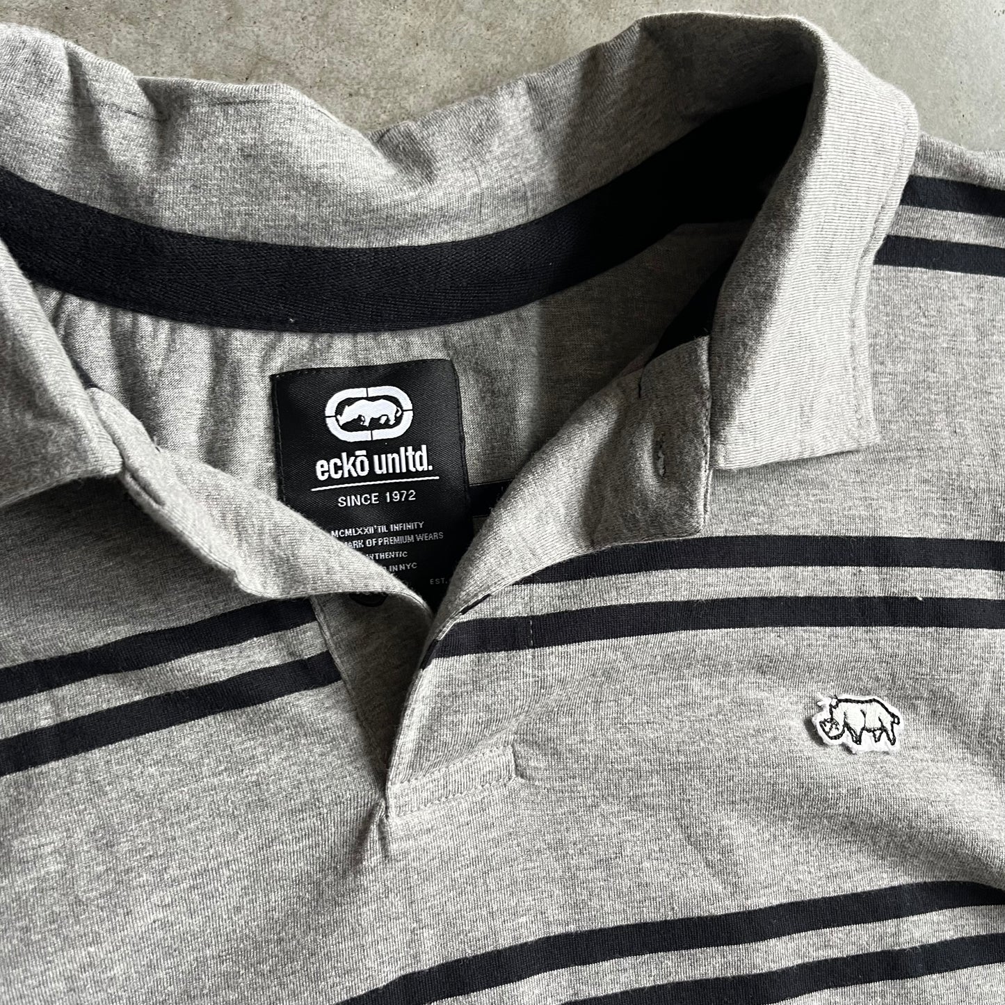 Y2K Ecko Unltd Rhino Polo Shirt XL