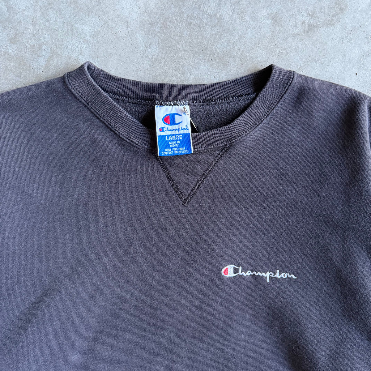 Vintage Champion Chest Logo Embroidered Sweatshirt