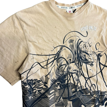 Y2K Ecko Unltd Rhino Big Print Tee