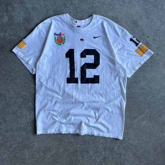 Vintage Nike Hawkeyes Orange Bowl #12 Tee