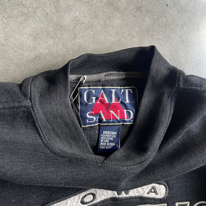 Vintage Galt Sand Iowa Hawkeyes Embroidered Crest Crewneck
