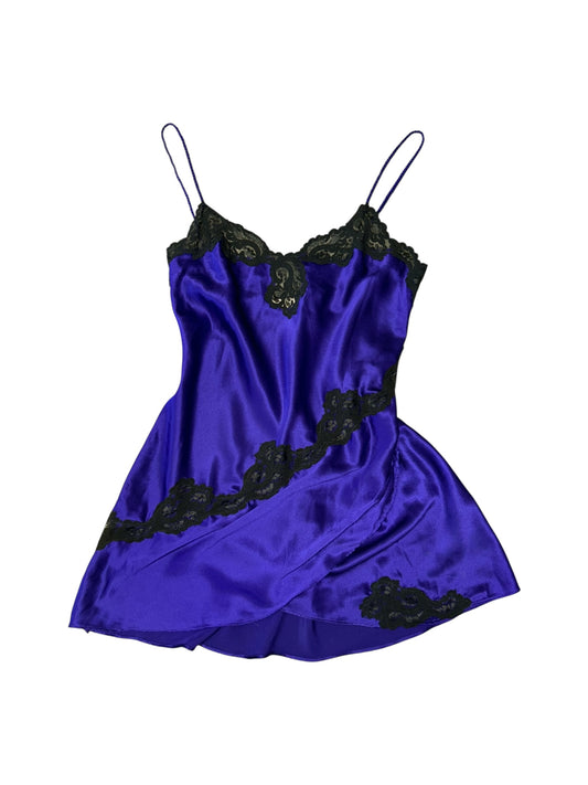 Women’s Vintage Gold Label VS Purple and Black Slip