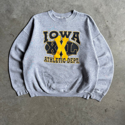 Vintage Iowa “XXL” Athletic Dept. Gray Sweatshirt